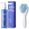 Wootapson AHA+ PHA Cleanser Lotion, Foam Cleanser, for Face Cleansing, Clear, Moisturizing, Smoothing, Refining, Deterge la Pelle in Profondità, Adatto a Tutti i Tipi di Pelle