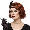 R REEWES FASHION HAIR - Parrucca corta anni 1920 con onde a dito, parrucca riccia vintage per donne, parrucche sintetiche complete per cosplay, costume, abito elegante, parrucca flapper (rosso)