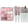 Wootapson 12 Colours Eyeshadow Palette, 12 Tonalità, Blush, Highly Pigmented Waterproof Long Lasting Nude Make Up Eye Palette, Long-Lasting and Easy to Blend, Crea diversi look per il trucco degli occhi