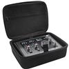 Musiin Custodia per interfaccia audio, compatibile con interfacce audio SSL2 MKII e SSL2+ MKII, copertura superiore con cerniera e tasca in rete e tracolla, custodia portatile da viaggio (nero)