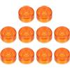 QUARKZMAN 10 Pz Copri Interruttori A Pedale Tappi Pulsanti Arancione | Per Pulsanti Pedali Effetti Chitarra 3/8, Copertura Superiore, Per Chitarra, In Plastica
