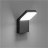 Klighten Applique da Parete LED Esterno Interno 24W IP54, Lampada da Parete Moderno Applique da Esterno in Alluminio per Ingresso Balconi Giardini, Nero, 1500 Lumen, Bianco freddo 6000K