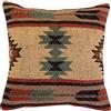 Trade Star Federa per cuscino Kilim, commercio equo e solidale, federe indiane, cuscini fatti a mano, 45 x 45 cm, federa per cuscino vintage, cuscino in iuta intrecciata a mano, cuscino decorativo (modello 6)