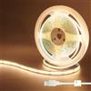 Clearhill Fita LED COB USB 5V, 3M/9.84FT, Bianco Caldo 3000K, 320 LED/M, Larghezza 8mm, Non Impermeabile IP20, Cavo USB 1M, Fita LED Flessibile per Decorazione DIY Interna di Casa