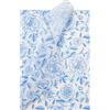 RUSPEPA Carta Velina Floreale - 30 Fogli 35X50 Cm Carta Velina Vintage A Fiori In Tessuto Blu Per Compleanno, Addio Al Nubilato, Matrimonio, Baby Shower, Artigianato Artistico, Decorazione Bomboniere