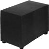 QUARKZMAN Copri Pouf Elasticizzato Copripoggiapiedi Rettangolare per Poggiapiedi Lavabile Soggiorno Camera da Letto Adatto a Lunghezza 50-76cm / 20-30, Piccolo, Nero