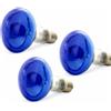 OmniaLaser OL-KIT3BLUE60 Kit 3 Lampade Speciali Colorate Blu ad Incandescenza, Attacco E27, 60W - Uso Tecnico, Teatrale, per luci psichedeliche vintage e Applicazioni Decorative