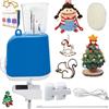Vurlexat Macchina per maglieria elettrica, molto efficiente, produzione automatica di tubi per maglieria, telaio per cordoncino decorativo, macchina per uncinetto fai da te per adulti e bambini, facile da
