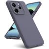 Oududianzi - Cover Compatibile con Xiaomi Redmi Note 14 5G [Silicone Liquido] [Interno in Microfibra] Gomma Gel di Silicone Liquida Antiurto Custodia Cover - Grigio Scuro