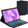 ROOFEI Custodia per Lenovo Idea Tab Pro Tablet 12.7 con tastiera - 7 colori di illuminazione rimovibile - Tastiera retroilluminata QWERTZ layout tedesco con portapenne per Lenovo Idea Tab Pro 2025
