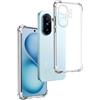 REY Cover in Gel TPU Anti-Shock per Vivo X200 Fe - S30 PRO Mini 5G, Morbido Silicone Custodie Protettivo Case, Anti-Scratch, Protettiva Sottile Back Cover