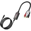 Neoteck Convertitore DAC da Ottico a RCA/Cavo Ottico a 3,5 mm con Chipset Amplificatore Audio Integrato 192 kHz Adattatore Digitale-Analogico da SPDIF a RCA per HDTV, Blu-ray, PS4 - Uscita femmina