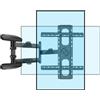 HILLPORT Soporte TV Pared Brazo Television Articulado Inclinable Y Giratorio para 40-80 Pulgadas para Soportar 50 Kg, Brazo extralargo 820 mm，Admite TV de Pantalla Vertical, VESA MAX 600×500 DY4080