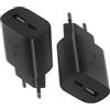Ysevnotan Caricabatteria rapida a 2 porte 25W con USB C e USB A per iPhone 16, 15, 14 Pro Max Plus, 13, 12, 11 SE, XS, iPad, Samsung S25, S24, A56, A55, Caricabatteria rapida, alimentatore