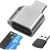 Mepsies Lettore di Schede Micro SD, Lettore Schede di Memoria TF USB C con Adattatore Tipo C a USB, Compatibile con Portatili, MacBook Pro/Air, iPhone 17/16/15, iPad, Telefoni Galaxy S25 S24 S23 A56 e Altro