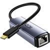 ICZI USB C to Ethernet Adapter Gigabit 1000Mbps Aluminum Ethernet, Plug and Play Thunderbolt 4/3 to RJ45 LAN Network Adapter for iPhone 15 MacBook iPad Pro Surface Chromebook Dell XPS etc