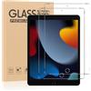 Olgary 2 Pezzi, Pellicola Protettiva per iPad 9/8/7 (10,2 Pollici, Modello 2021/2020/2019, 9/8/7 Generazione), 9H Durezza HD Trasparente Vetro Temperato, Anti Graffio, Senza Bolle Protezione Schermo