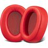 SOULWIT Cuscinetti Auricolari Di Ricambio per Sony WH-H900N (h.Ear on 2 Wireless) & MDR 100ABN (h.Ear on Wireless)-Rosso