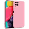 MyGadget Cover per Samsung Galaxy M53 5G - Custodia in Silicone Morbido a Doppio Strato - Case con Protezione Fotocamera & Fodera Interna Antigraffio - Rosa Chiaro