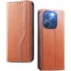 FANFO Custodia per Blackview Shark 9 5G, Cover Wallet in PU Pelle Durabile [Standard Business], Protezione Completa, con Funzione Stand e Chiusura Magnetica.- Brown