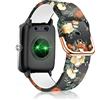 SeNool Cinturino Compatibile con ID205L ID205S ID205G ID215G ID216 SW020 SW021 SW023 YM020 YM021 YM023, [19mm Braccialetto di Silicone], Band Compatibile con Blackview R3/R3 Pro - Rosa Rossa