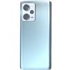 Generico compatibile con XIAOMI Redmi Note 12 Pro+ Plus 22101316UCP Copri Batteria Ricambio Protezione Posteriore Back Cover Retro Scocca rigida vetro plastificato + biasesivo (BLU)