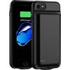 MIGAFEI Custodia con batteria per iPhone 8/7/6s/6/SE 2020, custodia protettiva ultra sottile da 6800 mAh, caricabatterie portatile ricaricabile espandibile