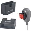 HYSHIKRA Supporto universale per radio/microfono, staffa adesiva di supporto per radio Baofeng Yaesu Retevis Motorola Quansheng (nero 02, 1 pack)