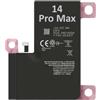 OnlyTech Batteria sostitutiva Premium per iPhone 14 Pro Max - 4323mAh - con adesivo