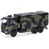 herpa Camion Mercedes-Benz Arocs 6x6 con cassone/centinato, decorato, miniatura in scala 1:87, pezzo da collezione, Made in Germany, plastica
