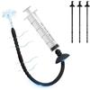 BDSMJOY 3pcs silicone Sonda Dilatatore con siringa, Dilatatori Uretrali Pene Plug per uomini, Prese d'acqua multiple per Irrigazione e stimolazione uretrale, Urethra dilators men Dilatatore uretra