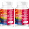 Vitamintrend Vitamina B-12 + acido folico sublinguale - 180 compresse con 500μg di vitamina B12, 100µg di acido folico e acerola - alto dosaggio - integratori dalla Germania | Vitamintrend® (Confezione da 2)
