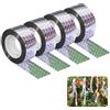 DELAESI 4 nastri antiuccelli, 80 m x 2,4 cm, per uccelli, per proteggere case, giardini, cortili