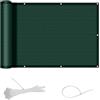 SUNNY GUARD Frangivisto Balcone 80x500cm HDPE Protezione Privacy Balcone,Protezione Solare e traspirabilità Recinzione Copertura per Balcone Giardino terrazza con Fascette,Verde