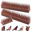 XDQQ Dissuasori per Piccioni, Repellente per Uccelli, Spuntoni per Piccioni Balcone Terrazza Finestra Anti Piccioni Dissuasori per Piccioni da Esterno（20pcs Marrone）