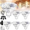 Benaton 6 spot 35 mm GU4 dimmabili con coperchio in vetro, risparmio energetico MR11 lampadina alogena 12 V 20 W, Mr11 GU4 dimmabile coperchio in vetro per plafoniera