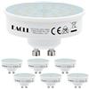 EACLL Lampadine LED Ultra Sottile GU10 Bianco Caldo 4,8 W Equivalente Alogena 65 W, Set di 6, 2700 K 450 lm Illuminazione senza Scintillio, fascio ampio 120 ° Spot, Non dimmerabile AC 230 V, Ø50 x H30