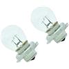 ShuoHui 2 pezzi 6 V 15 W P26S lampadina a incandescenza per motocicletta, moto, scooter, ciclomotore, faro, vintage, oldtimer