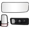 Mingke Vetro Specchio Retrovisore Riscaldabile Lato Destro per Mercedes-Benz Sprinter 906 2006-2018 VW Crafter 2006-2016 (Inferiore Destro)