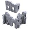 EnderToys Battle Ruined Walls, Terrain Scenery for Tabletop 28mm Miniatures Wargame, 3D Printed And Paintable