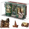 HJBHDOLL Magic Shop - Casa delle bambole con copertura antipolvere, kit di mobili per la casa delle bambole in miniatura, scala 1:24, regalo creativo per bambini, adolescenti, regalo di compleanno