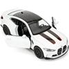 imtfzct Modellino di auto in lega BMW M4 CSL, in scala 1:36, pressofuso, con funzione pullback, regalo di compleanno per bambini (bianco)