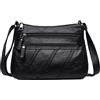 wuxingmeili Borse a tracolla per le donne Borsa a tracolla impermeabile Borsa a tracolla casual PU in pelle borsa da donna borsa a tracolla borsa a mano, Nero-///