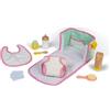 Janod - Borsa fasciatoio per bambole - Set di gioco per bambole - Con accessori