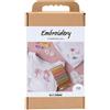 Creativ Company Set da ricamo creativo, T-shirt, bianco
