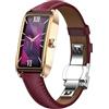 findtime Fitness Tracker da donna, sottile, elegante, di lusso, nero, oro, classico, smartwatch, orologio da donna, orologio fitness tracker di attività, orologio sportivo con frequenza cardiaca, monitor del