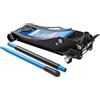 HÖGERT TECHNIK Cric idraulico 3,5T - Cric idraulico piatto, altezza di sollevamento 85 - 595 mm, compatto e leggero, struttura in acciaio, ruote e valvola di sicurezza, sollevatore auto per auto