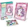 Lansay - COLLECTION SEQUINS - Unicorno Fatato - Kit Creativo Paillettes per Bambini dai 7 Anni - Quadro Luccicante con Cornice, Spilli e Mosaico di Sequins - Attività Manuale Idea Regalo