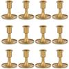 Romadedi - Portacandele a forma di candelabro, per centrotavola da tavolo, ricevimento di nozze, decorazione natalizia o decorazione per la casa, set di 12
