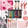 Viugex Kit Trucco Make Up Completo, Set Trucchi Donna Professionali, Set Cofanetto Regalo Ragazza Adolescente con Palette Ombretti Mascara Gloss Labbra Liner Fondotinta Sopracciglia Borsa Trucco
